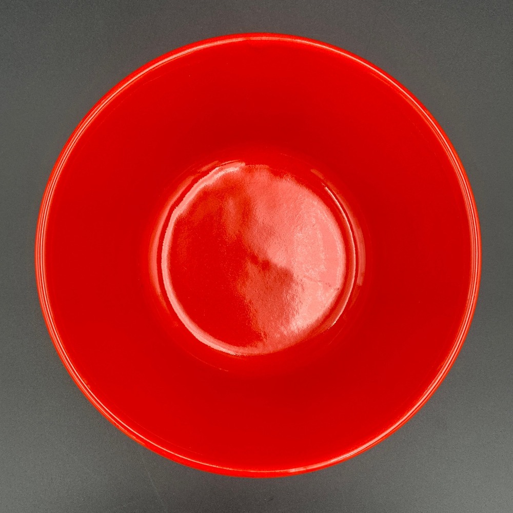 Vintage Christmas Tree Red Ceramic Serving Bowl Holiday Decor MCM Retro - Picture 2 of 10